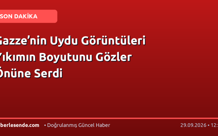 Gazze’nin Uydu Görüntüleri Yıkımın Boyutunu Gözler Önüne Serdi