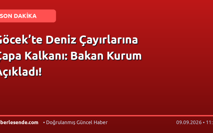 Göcek’te Deniz Çayırlarına Çapa Kalkanı: Bakan Kurum Açıkladı!