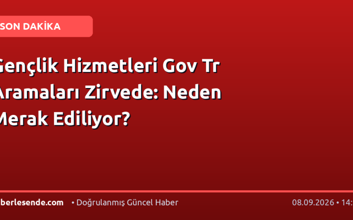 Gençlik Hizmetleri Gov Tr Aramaları Zirvede: Neden Merak Ediliyor?