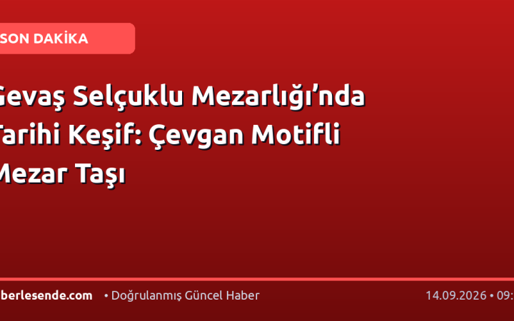 Gevaş Selçuklu Mezarlığı’nda Tarihi Keşif: Çevgan Motifli Mezar Taşı