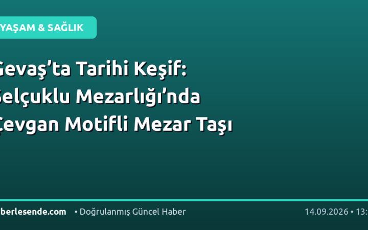 Gevaş’ta Tarihi Keşif: Selçuklu Mezarlığı’nda Çevgan Motifli Mezar Taşı