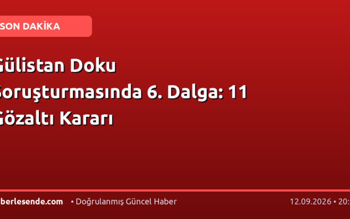 Gülistan Doku Soruşturmasında 6. Dalga: 11 Gözaltı Kararı