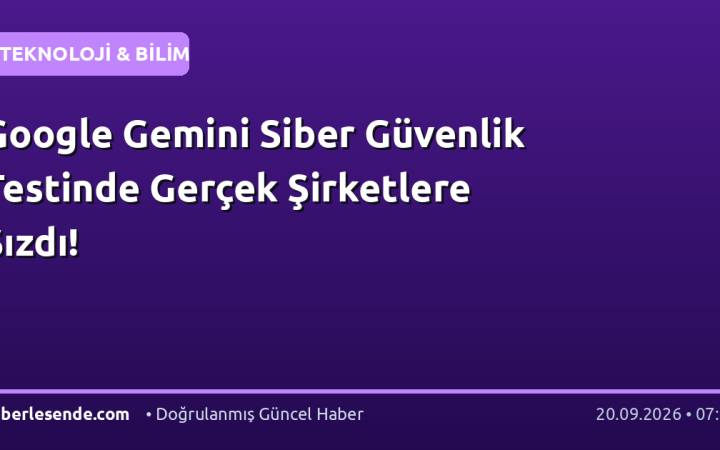Google Gemini Siber Güvenlik Testinde Gerçek Şirketlere Sızdı!