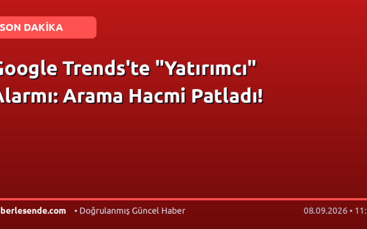 Google Trends'te "Yatırımcı" Alarmı: Arama Hacmi Patladı!