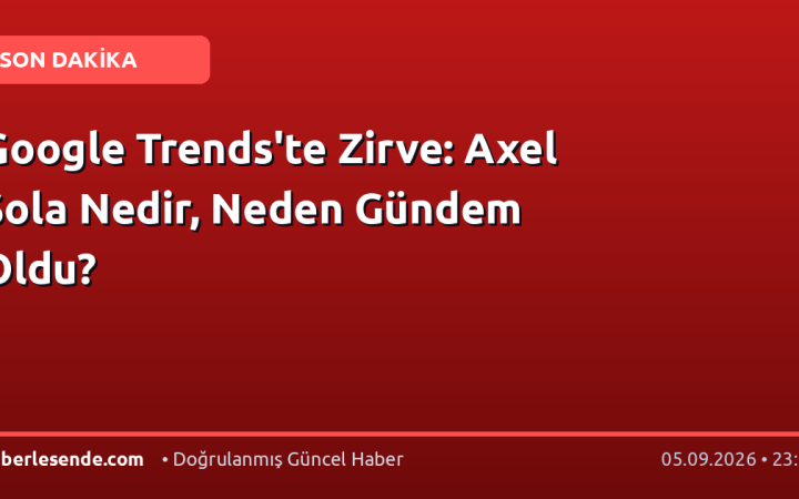Google Trends'te Zirve: Axel Sola Nedir, Neden Gündem Oldu?