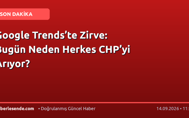 Google Trends’te Zirve: Bugün Neden Herkes CHP’yi Arıyor?