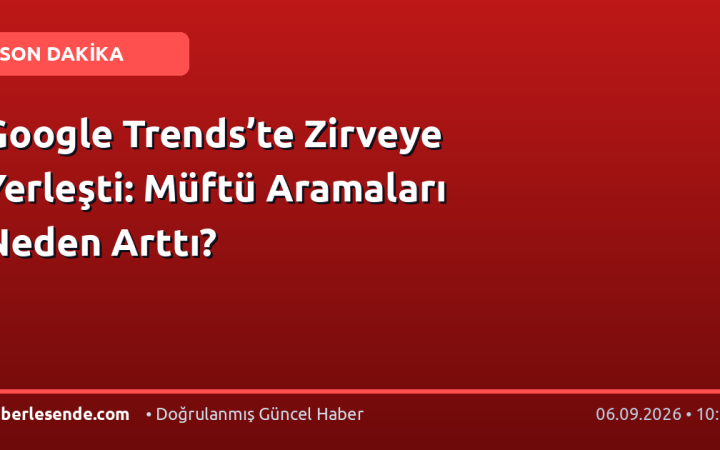 Google Trends’te Zirveye Yerleşti: Müftü Aramaları Neden Arttı?