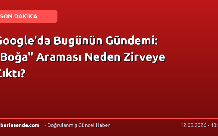 Google'da Bugünün Gündemi: "Boğa" Araması Neden Zirveye Çıktı?