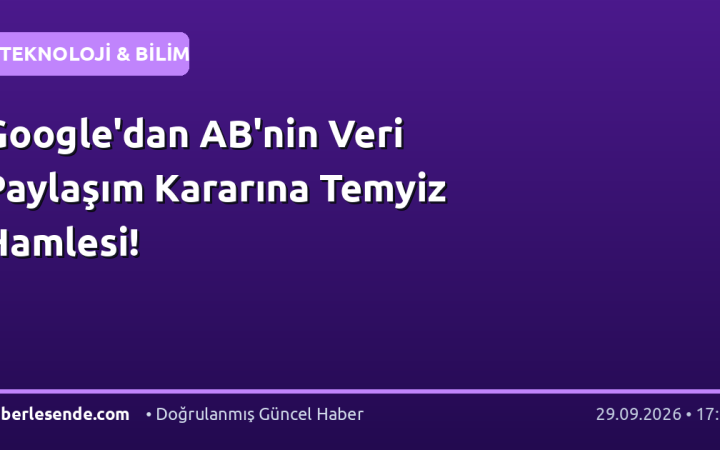 Google'dan AB'nin Veri Paylaşım Kararına Temyiz Hamlesi!