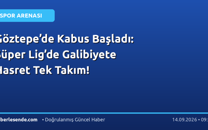 Göztepe’de Kabus Başladı: Süper Lig’de Galibiyete Hasret Tek Takım!