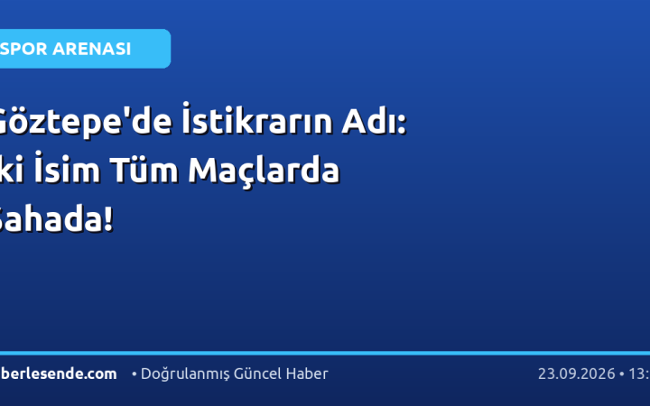 Göztepe'de İstikrarın Adı: İki İsim Tüm Maçlarda Sahada!