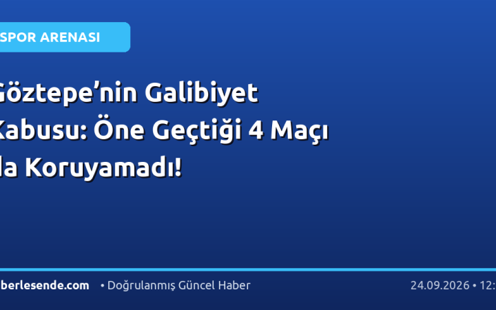Göztepe’nin Galibiyet Kabusu: Öne Geçtiği 4 Maçı da Koruyamadı!