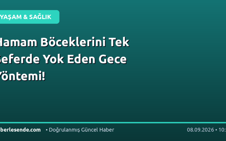 Hamam Böceklerini Tek Seferde Yok Eden Gece Yöntemi!