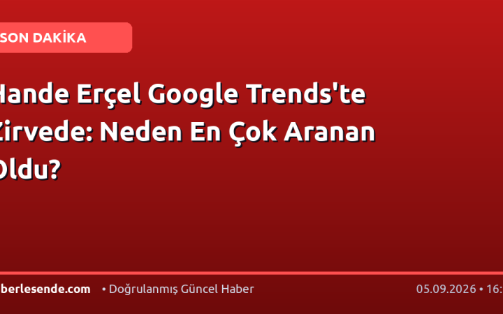 Hande Erçel Google Trends'te Zirvede: Neden En Çok Aranan Oldu?