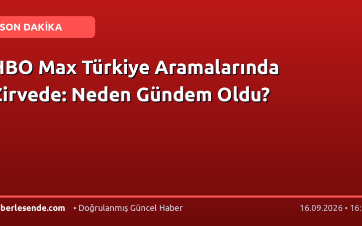 HBO Max Türkiye Aramalarında Zirvede: Neden Gündem Oldu?