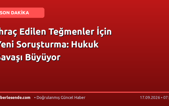 İhraç Edilen Teğmenler İçin Yeni Soruşturma: Hukuk Savaşı Büyüyor