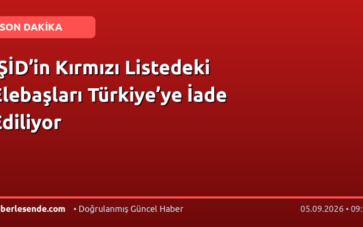 IŞİD’in Kırmızı Listedeki Elebaşları Türkiye’ye İade Ediliyor