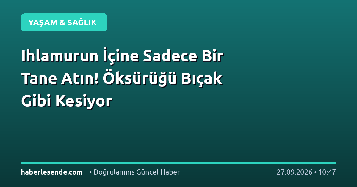 Ihlamurun İçine Sadece Bir Tane Atın! Öksürüğü Bıçak Gibi Kesiyor