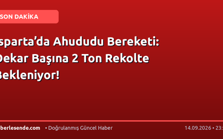 Isparta’da Ahududu Bereketi: Dekar Başına 2 Ton Rekolte Bekleniyor!