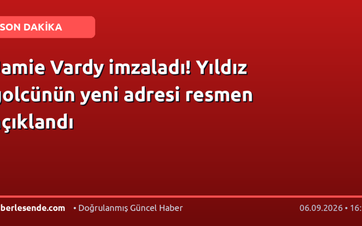 Jamie Vardy imzaladı! Yıldız golcünün yeni adresi resmen açıklandı