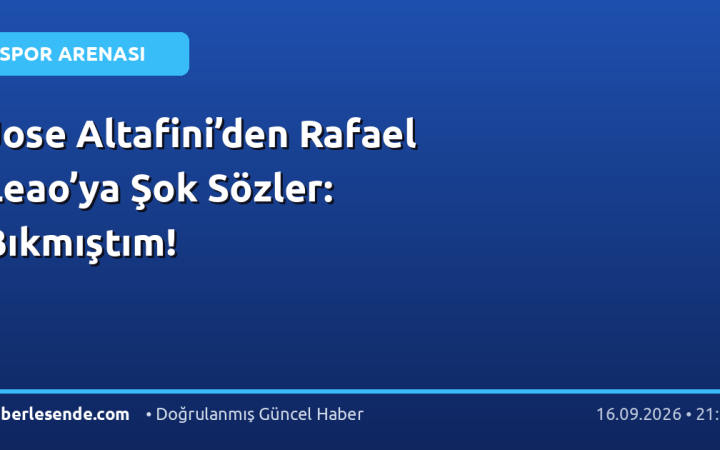 Jose Altafini’den Rafael Leao’ya Şok Sözler: Bıkmıştım!