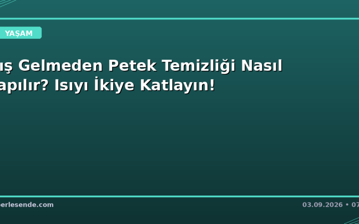Kış Gelmeden Petek Temizliği Nasıl Yapılır? Isıyı İkiye Katlayın!