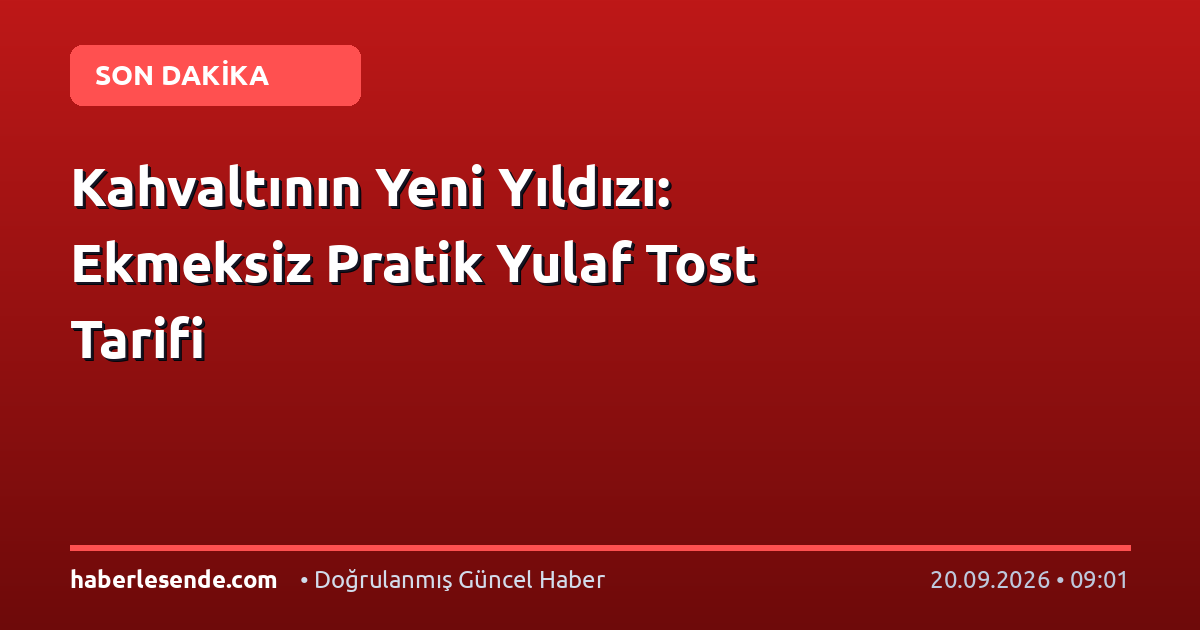 Kahvaltının Yeni Yıldızı: Ekmeksiz Pratik Yulaf Tost Tarifi