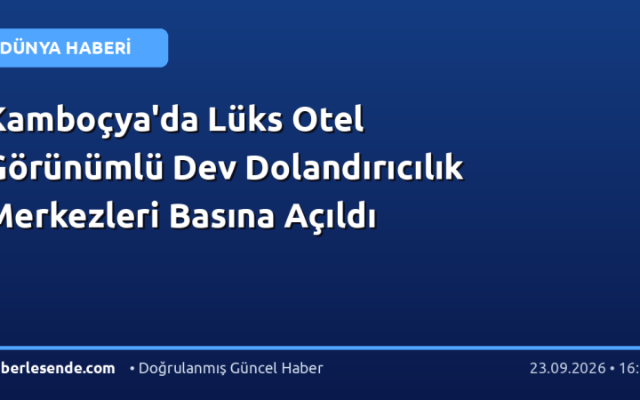 Kamboçya'da Lüks Otel Görünümlü Dev Dolandırıcılık Merkezleri Basına Açıldı