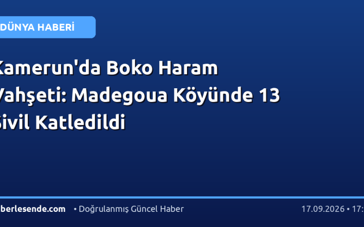 Kamerun'da Boko Haram Vahşeti: Madegoua Köyünde 13 Sivil Katledildi