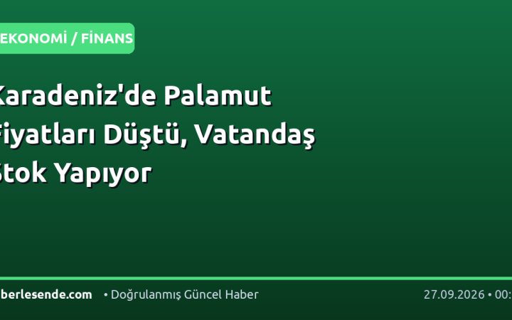 Karadeniz'de Palamut Fiyatları Düştü, Vatandaş Stok Yapıyor