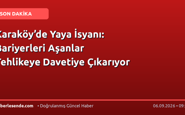 Karaköy’de Yaya İsyanı: Bariyerleri Aşanlar Tehlikeye Davetiye Çıkarıyor