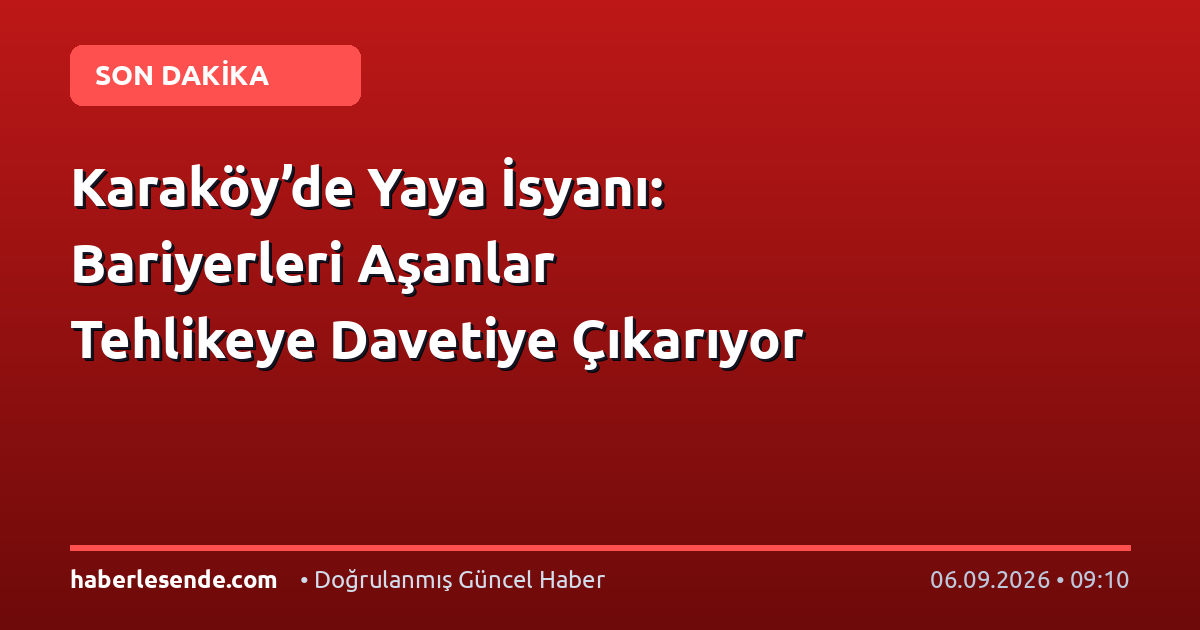 Karaköy’de Yaya İsyanı: Bariyerleri Aşanlar Tehlikeye Davetiye Çıkarıyor