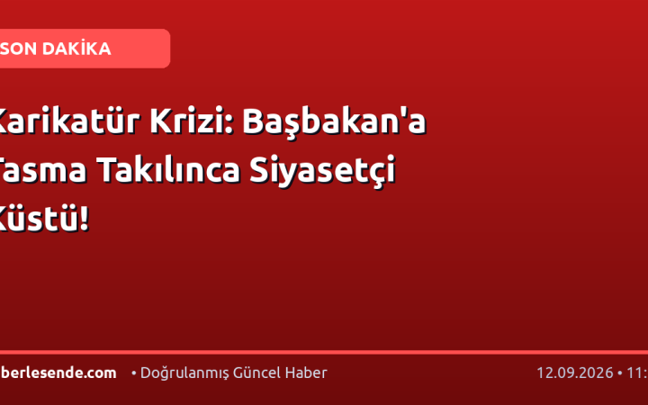 Karikatür Krizi: Başbakan'a Tasma Takılınca Siyasetçi Küstü!