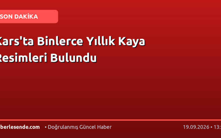 Kars'ta Binlerce Yıllık Kaya Resimleri Bulundu