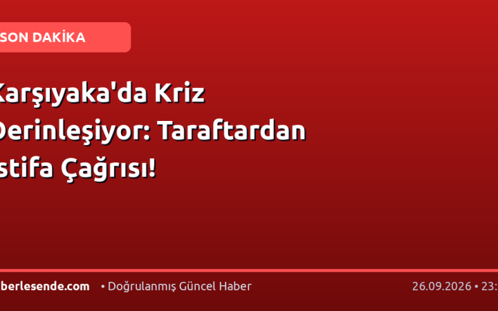 Karşıyaka'da Kriz Derinleşiyor: Taraftardan İstifa Çağrısı!