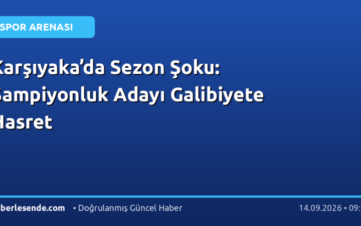 Karşıyaka’da Sezon Şoku: Şampiyonluk Adayı Galibiyete Hasret