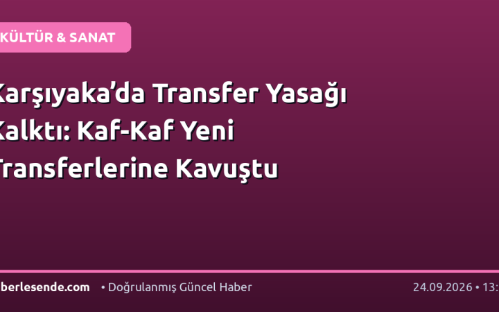 Karşıyaka’da Transfer Yasağı Kalktı: Kaf-Kaf Yeni Transferlerine Kavuştu