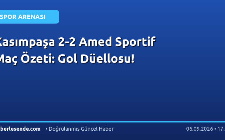 Kasımpaşa 2-2 Amed Sportif Maç Özeti: Gol Düellosu!