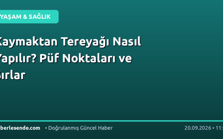 Kaymaktan Tereyağı Nasıl Yapılır? Püf Noktaları ve Sırlar