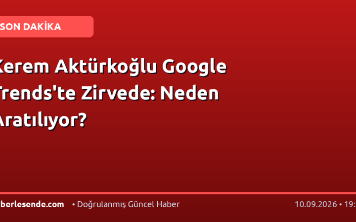 Kerem Aktürkoğlu Google Trends'te Zirvede: Neden Aratılıyor?