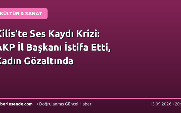 Kilis'te Ses Kaydı Krizi: AKP İl Başkanı İstifa Etti, Kadın Gözaltında