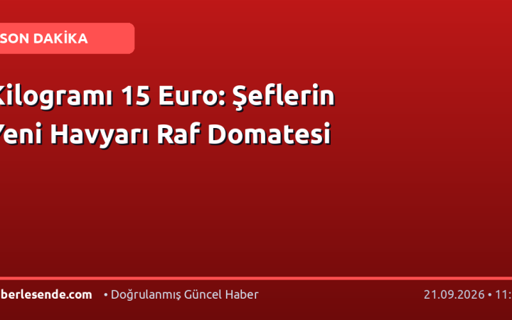 Kilogramı 15 Euro: Şeflerin Yeni Havyarı Raf Domatesi