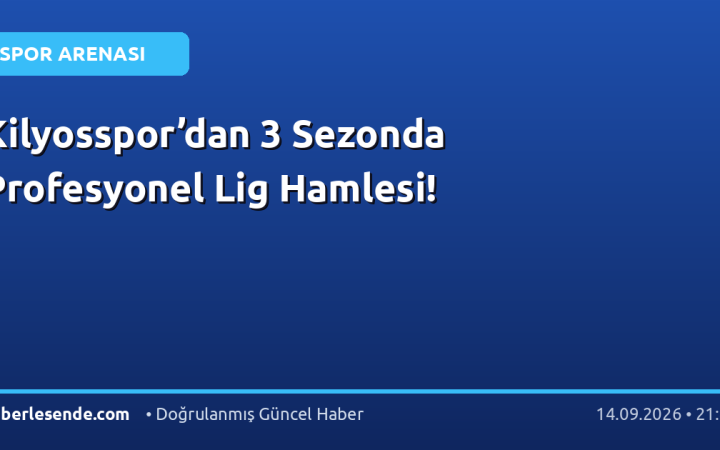 Kilyosspor’dan 3 Sezonda Profesyonel Lig Hamlesi!