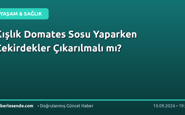 Kışlık Domates Sosu Yaparken Çekirdekler Çıkarılmalı mı?