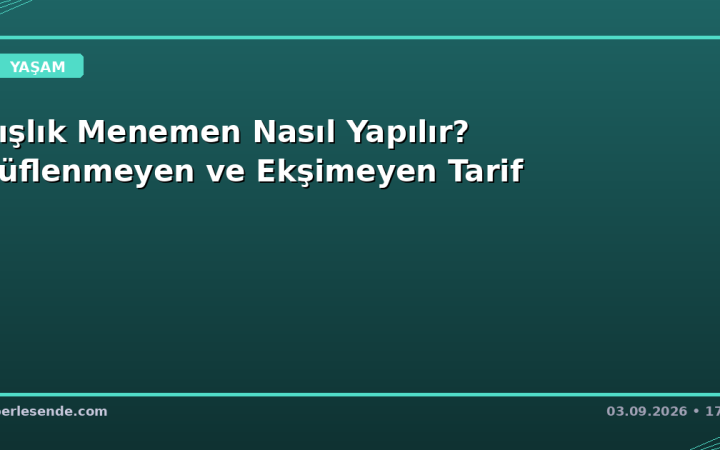 Kışlık Menemen Nasıl Yapılır? Küflenmeyen ve Ekşimeyen Tarif