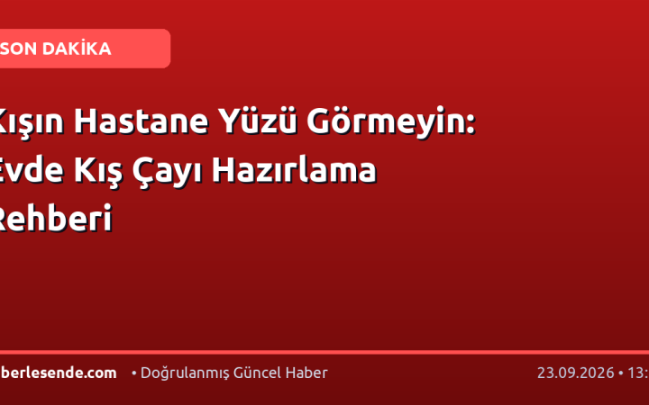Kışın Hastane Yüzü Görmeyin: Evde Kış Çayı Hazırlama Rehberi