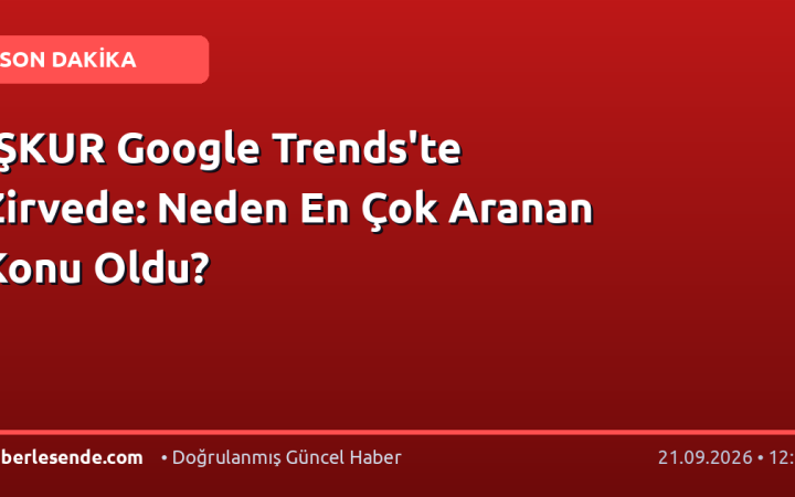 İŞKUR Google Trends'te Zirvede: Neden En Çok Aranan Konu Oldu?