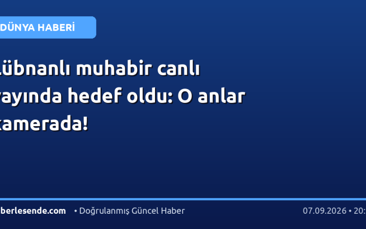 Lübnanlı muhabir canlı yayında hedef oldu: O anlar kamerada!