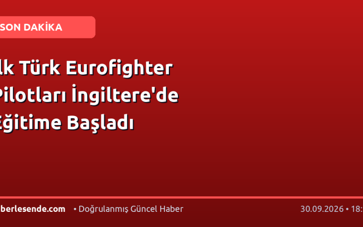 İlk Türk Eurofighter Pilotları İngiltere'de Eğitime Başladı