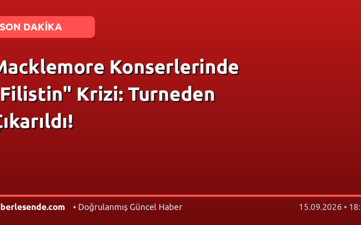 Macklemore Konserlerinde "Filistin" Krizi: Turneden Çıkarıldı!